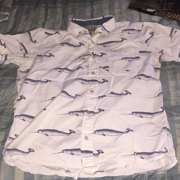 Modern Amusement Other - Narwhal Graphic Button Down